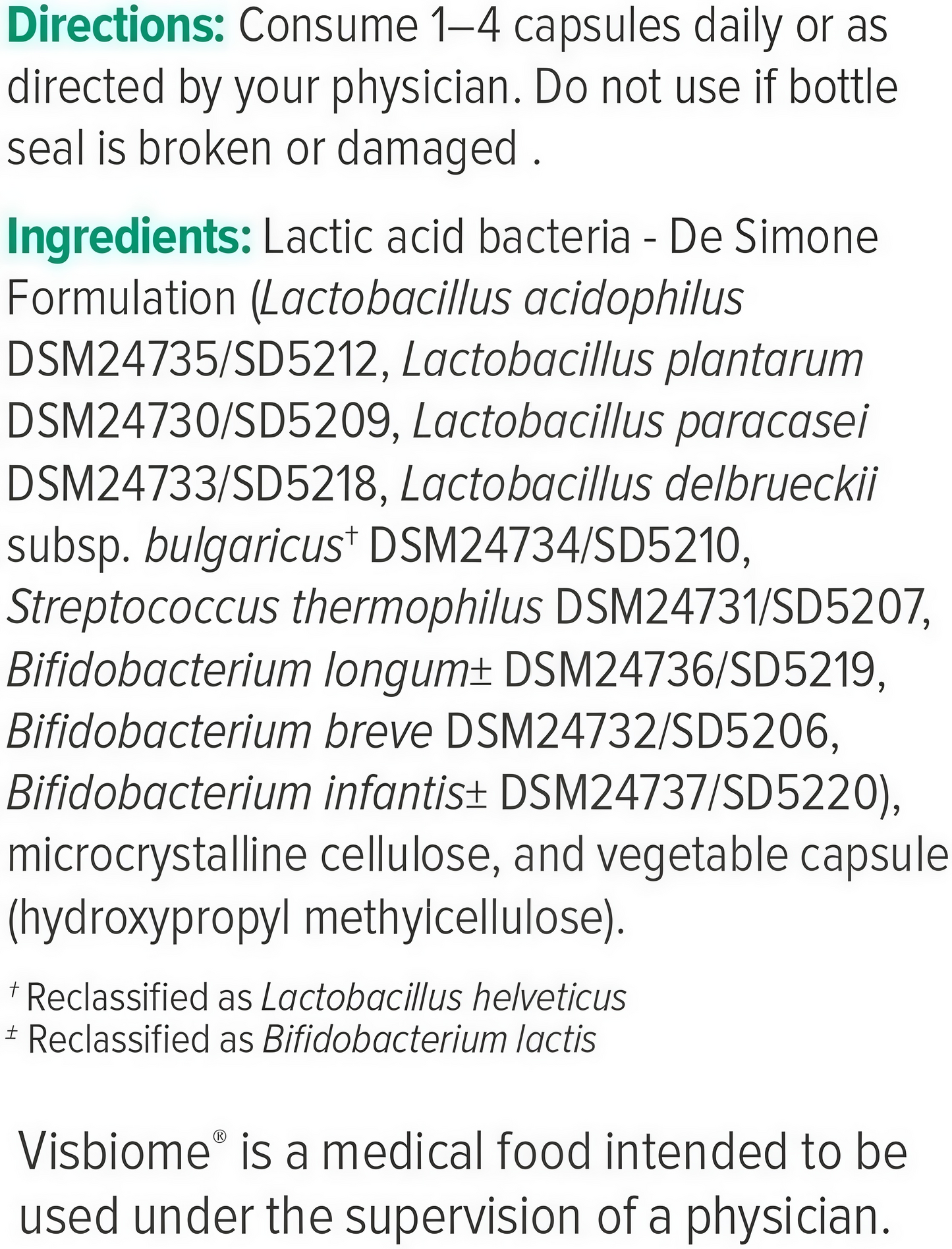 Visbiome GI Care